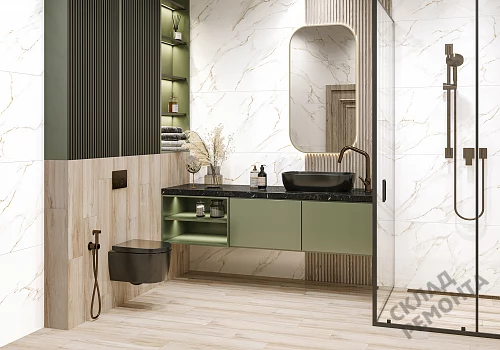 Фото Керамогранит лаппатированный Alma Ceramica Невада GFU60120NVD00L белый 1200*600*8,5 – купить в Прокопьевске: цена, описание, фото. Интернет-магазин 2