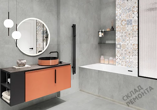 Фото Керамогранит матовый Alma Ceramica Никос GFU6060NKS07R серый 600*600*9 – купить в Прокопьевске: цена, описание, фото. Интернет-магазин 3