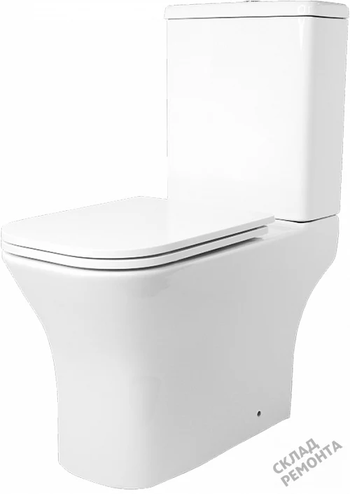 Фото Унитаз компакт напольный Calypso CS4852UQ-OK безободковый купить в Прокопьевске: цена, описание, фото. Интернет-магазин 2