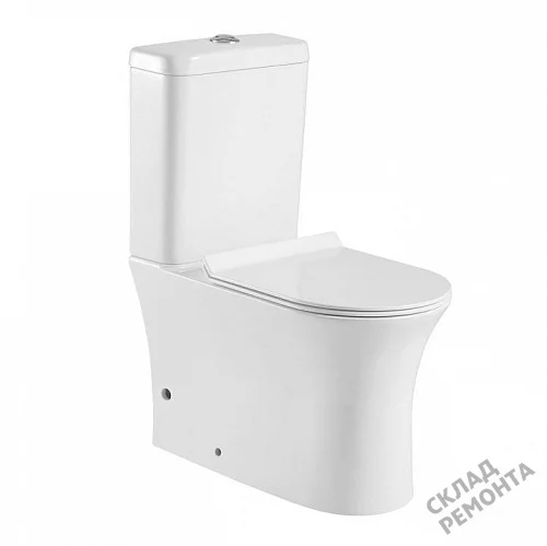 Фото Унитаз напольный Aquanet Roll-C 210764 безободковый купить в Прокопьевске: цена, описание, фото. Интернет-магазин 1