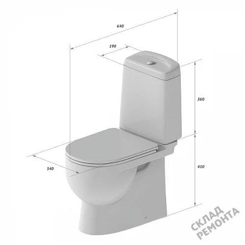 Фото Унитаз компакт напольный Sanita Luxe Best DМ BSTSLCC04020522 купить в Прокопьевске: цена, описание, фото. Интернет-магазин 2