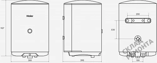 Фото Водонагреватель накопительный Haier ES80V-C1, 80 л – купить в Прокопьевске: цена, описание, фото. Интернет-магазин 5