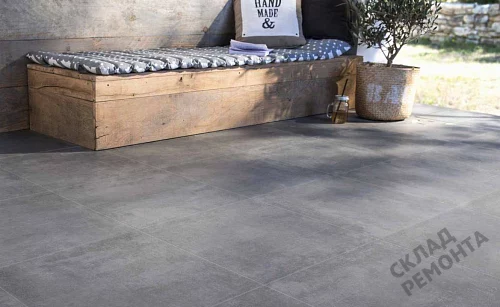 Фото Керамогранит матовый Steppe Ceramics Concrete Antracite серый 600*600*9 – купить в Прокопьевске: цена, описание, фото. Интернет-магазин 2