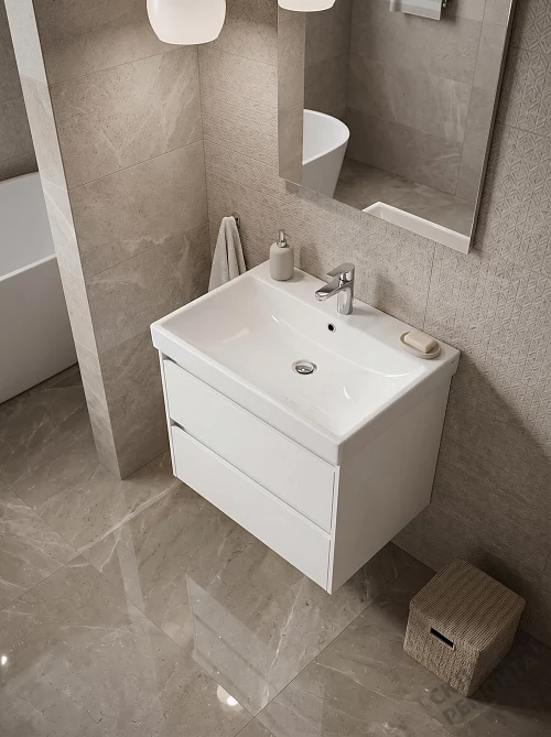 Фото Раковина на тумбу Roca One ZRU9307561, 60 см купить в Прокопьевске: цена, описание, фото. Интернет-магазин 1
